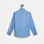 Everyday Light Blue Cotton Boys Full Sleeve Shirt Comfortable Wear - Fredda