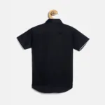 Shop Trendy Boys' Cotton Half Sleeve Black Shirt - Horse Print | The Kids Crown