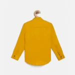 Yellow Cotton Comfort: Boys' Full Sleeve Shirt - The Kids Crown
