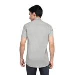 Men's Classic Cotton Half Sleeve Grey Shirt - Trepp