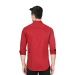 Men's Cotton Stylish Full Sleeve Maroon Shirt - Trepp